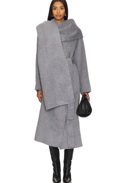 Candice Scarf Double Wool Coat