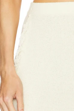 Canton Fringe Knit Skirt