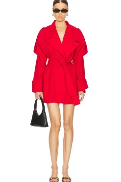 Canvas Belt Detailed Jacket Dress