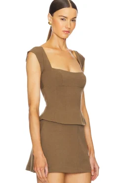 Cap Sleeve Corset Top