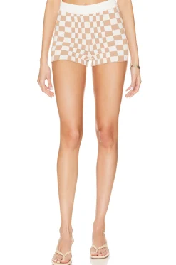 Carice Checkered Shorts