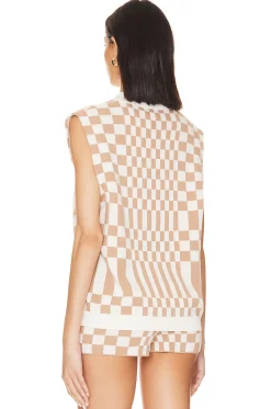 Carice Checkered Vest