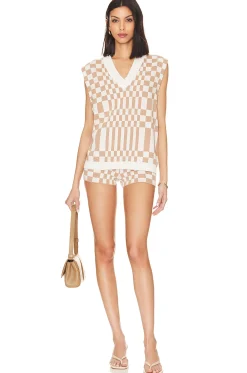 Carice Checkered Vest