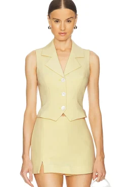 Carinne Linen Vest Top