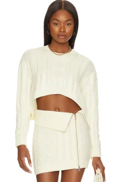 Carmen Cropped Cable Crew