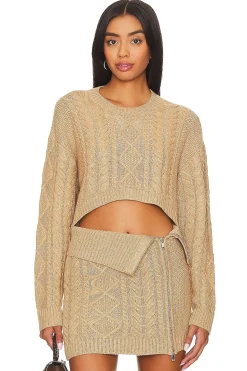 Carmen Cropped Cable Crew