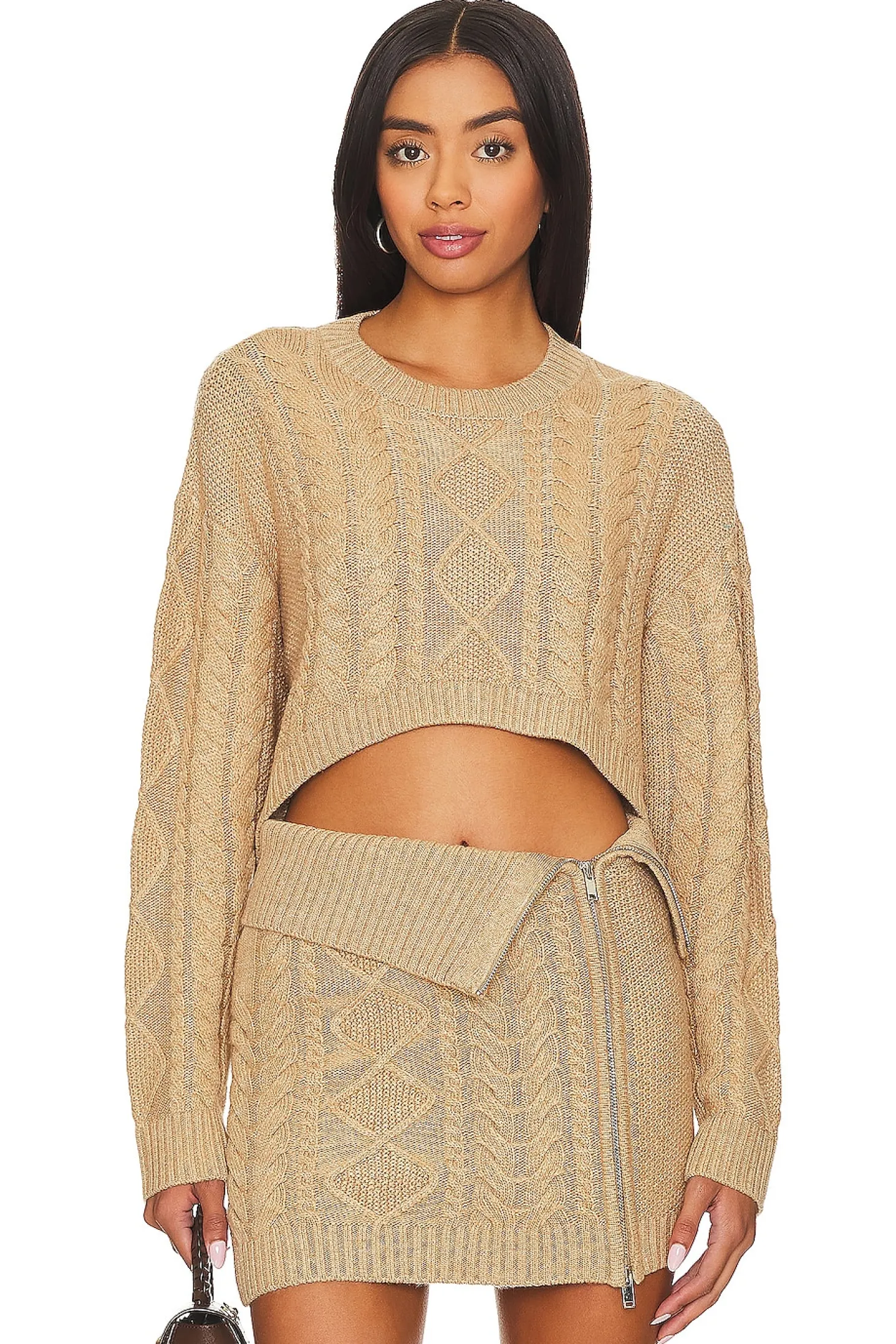 Carmen Cropped Cable Crew