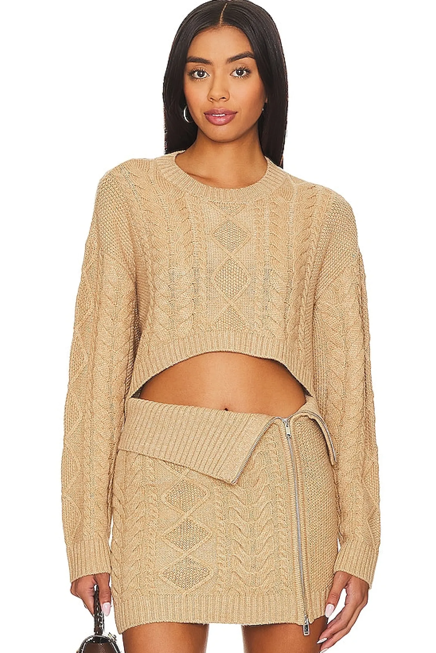 Carmen Cropped Cable Crew