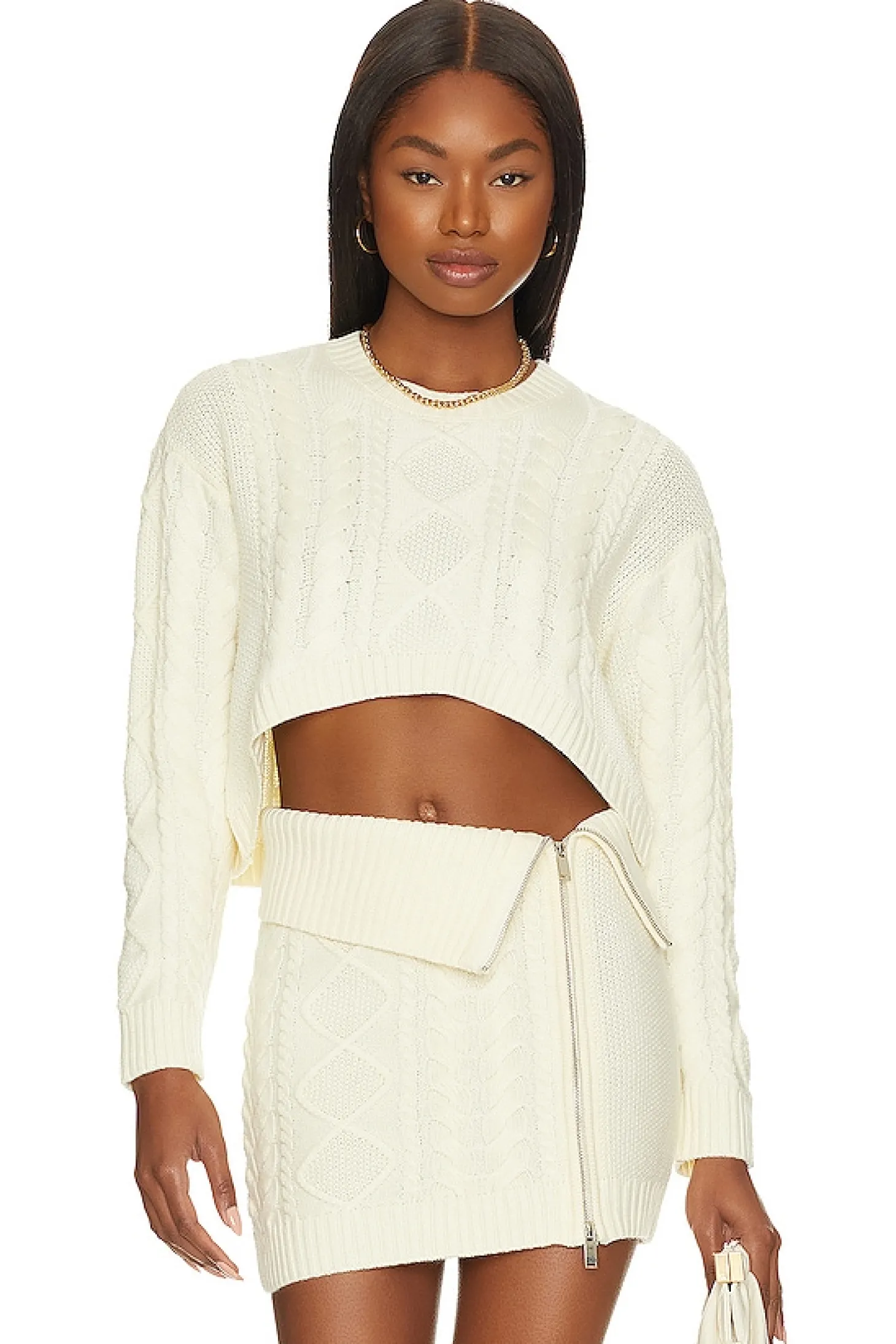 Carmen Cropped Cable Crew