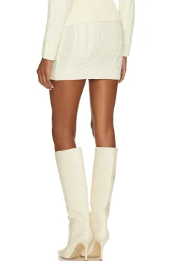 Carmen Fold Over Cable Mini Skirt With Zip