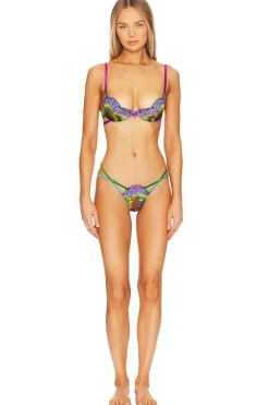 Carnival Embroidery Strappy Demi Bra