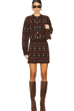 Cashmere Fair Isle Skirt