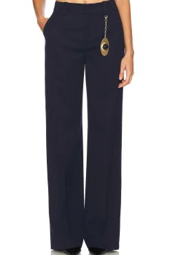 Chain Plate Straight Leg Trouser