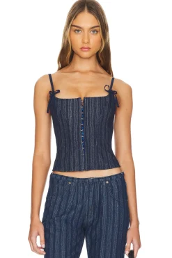 Charismatic Denim Corset