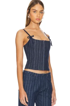 Charismatic Denim Corset