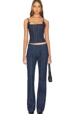 Charismatic Denim Corset