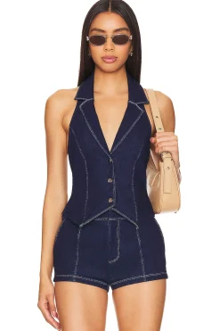 Charly Denim Halter