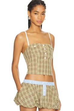 Checked Shirt Corset