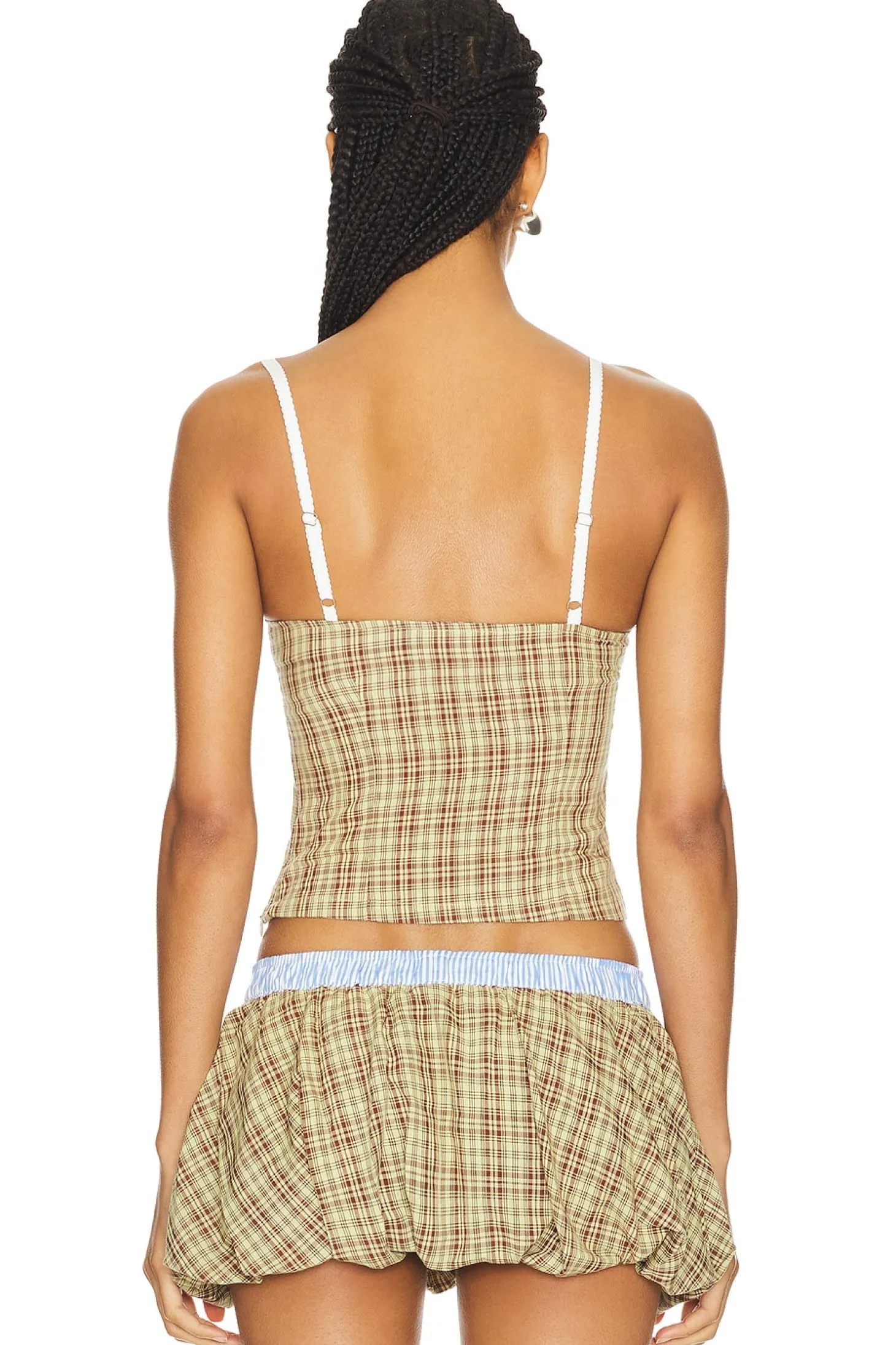 Checked Shirt Corset
