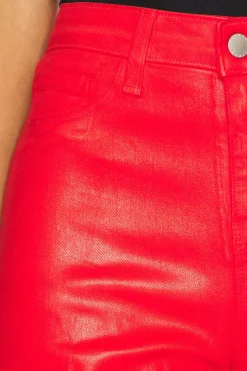 Clayton High Rise Wide Leg Coated Jeans