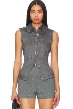 Collared Button Down Vest