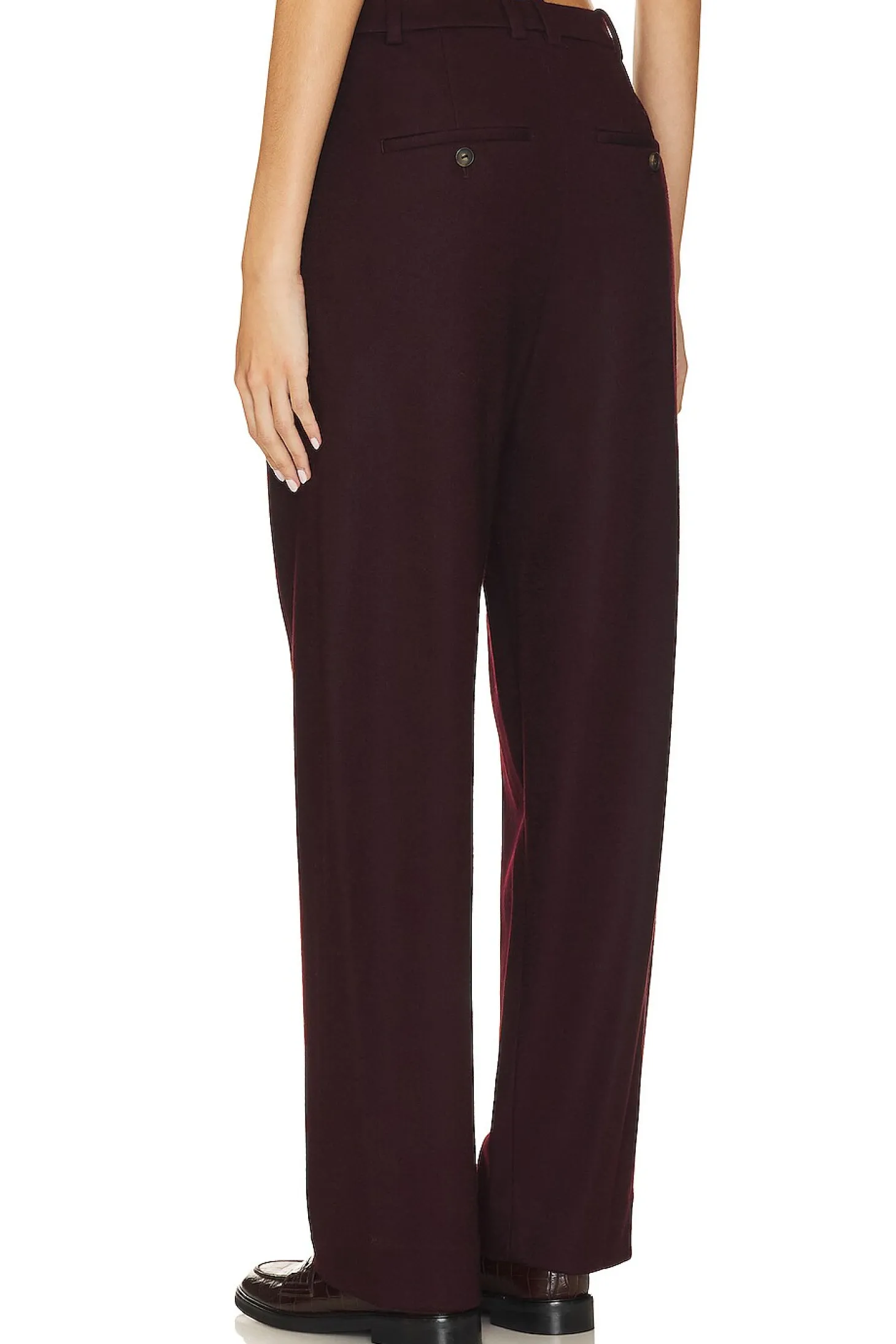 Cozy Wool Pleat Front Pant