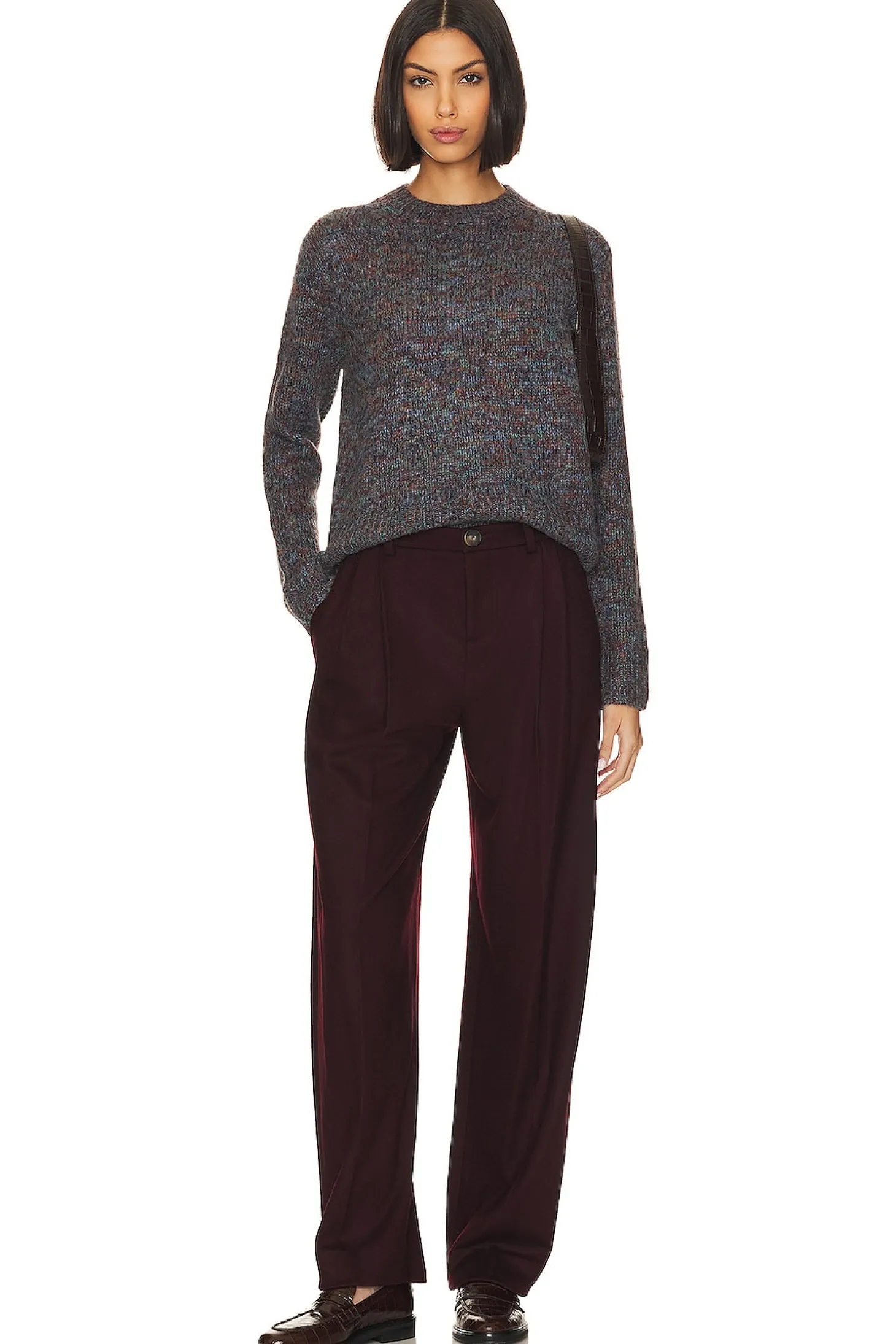 Cozy Wool Pleat Front Pant
