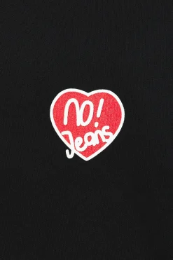 Crew Neck With Heart Print