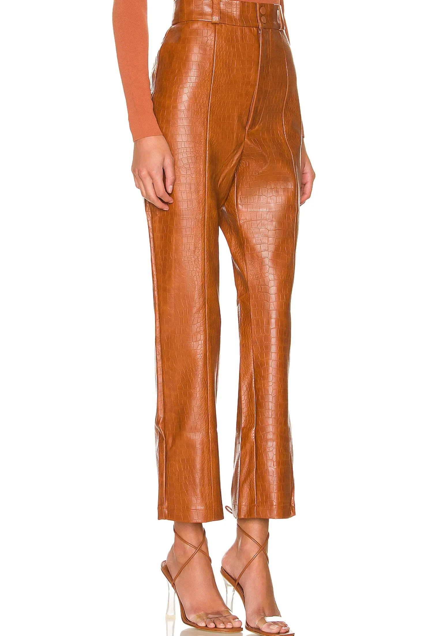 Croc Faux Leather Pant