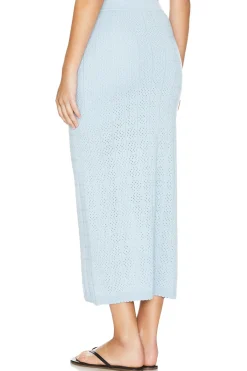 Crochet Knit Midi Skirt