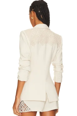 Crochet Lace Scrunched Cheyenne Blazer