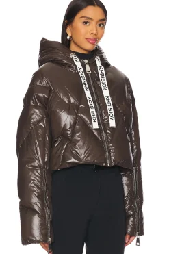 Crop Puffer Jacket Shiny