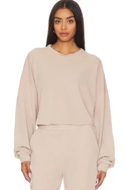 Crop Pullover Sweatshirt