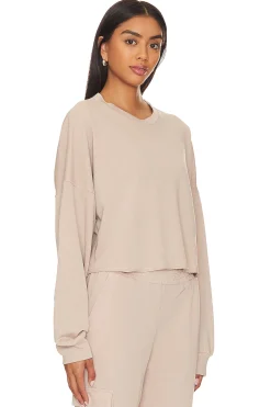 Crop Pullover Sweatshirt