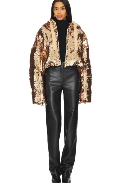 Crop Sparkly Puffer Jacket