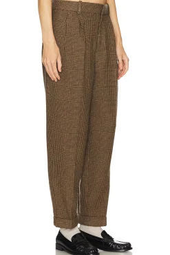 Cropped Flat Front Pants
