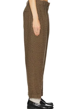 Cropped Flat Front Pants