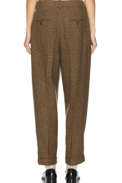 Cropped Flat Front Pants