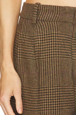 Cropped Flat Front Pants