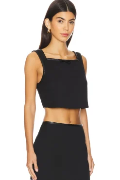 Cropped Square Neck Top