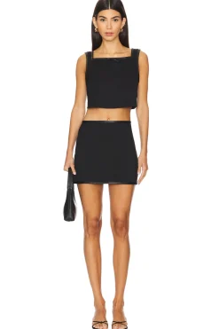 Cropped Square Neck Top