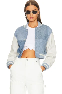 Cropped Varsity Jacket