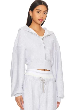 Cropped Zip Up Hoodie