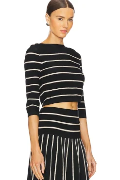 Crush Stripe Cropped Top
