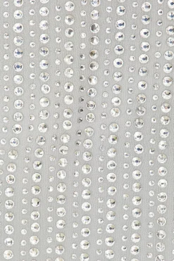 Crystal Embllished Chiffon Maxi Dress