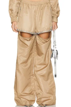 Crystal Slit Track Pant