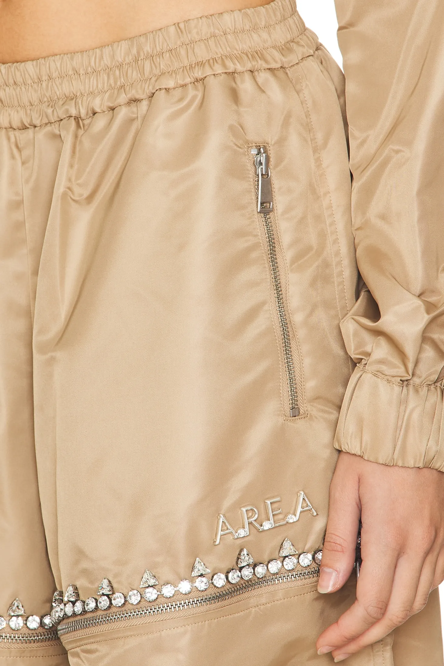 Crystal Slit Track Pant