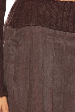 Darker Plaid Mini Skirt