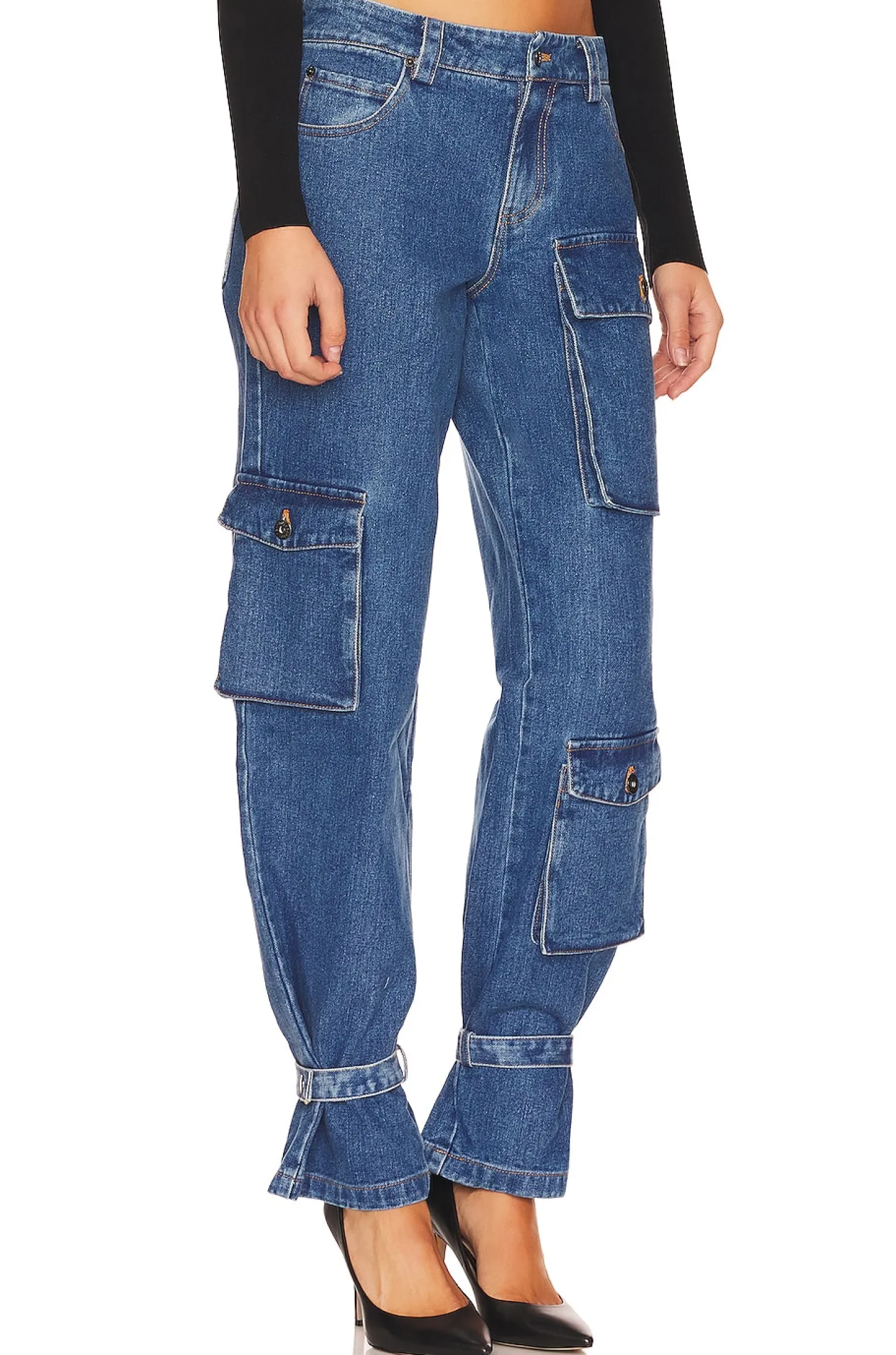 Denim Cargo Pant
