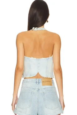 Denim Halter Top